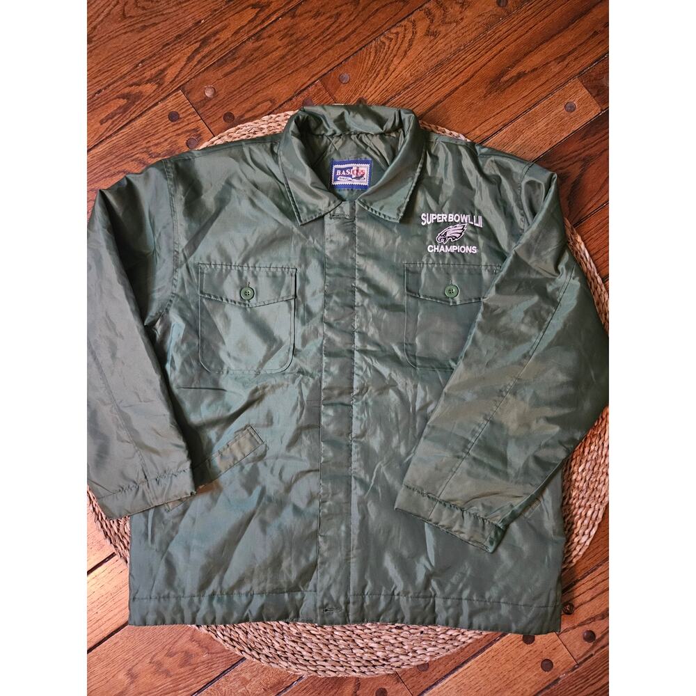 Vintage Inspired Super Bowl LII Champions Jacket Philadelphia Eagles Size Large